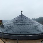 Completed natural slate roof